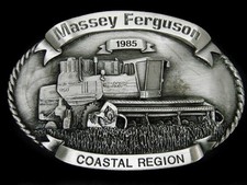 UC01117 NOS VINTAGE 1985 MASSEY FERGUSON FARM EQUIPMENT BELT BUCKLE