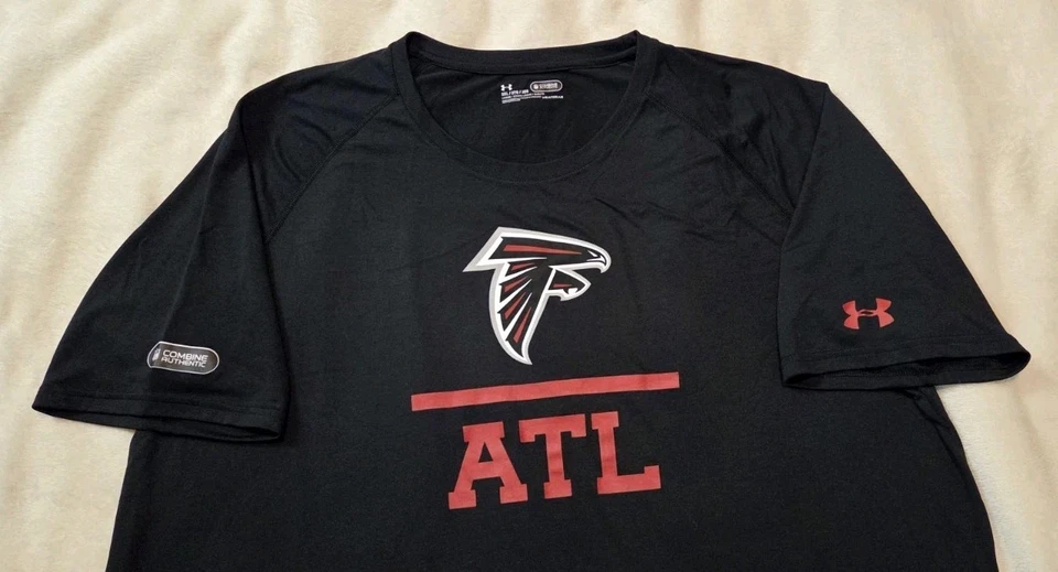 ATLANTA FALCONS LOT OF 2 MENS BLACK SHORT SLEEVE T SHIRTS SIZE 3XL. SEE DESCRIP. - Image 4 of 4