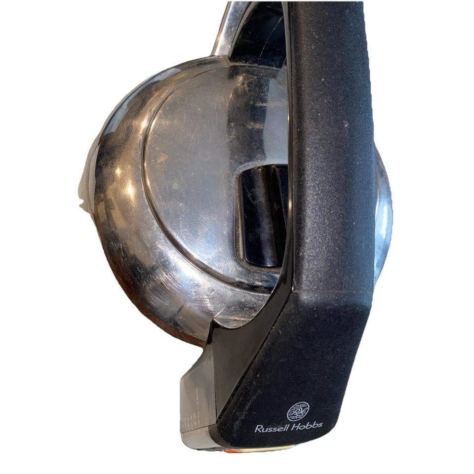 Винтажный электрический чайник Russell Hobbs 3104 MCM с серебристой черной ручкой без шнура сделано в Великобритании - Изображение 3 из 4