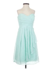 David's Bridal Women Green Cocktail Dress 0