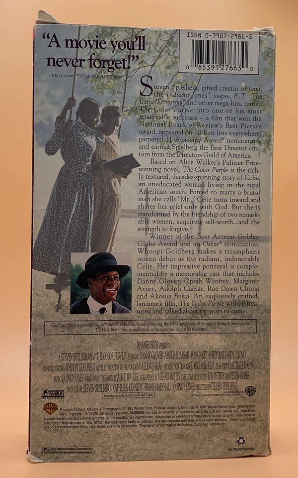 The Color Purple VHS 1985, 1997 Widescreen **Buy 2 Get 1 Free** - Image 2 of 3