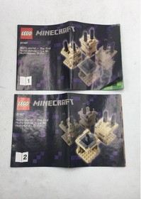 2014 Lego Minecraft Micro World The End #21107 COMPLETE IN ORIGINAL BOX