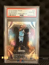 2019-20 Panini Prizm - Fireworks Ja Morant #28 Fast Break Prizm (RC)