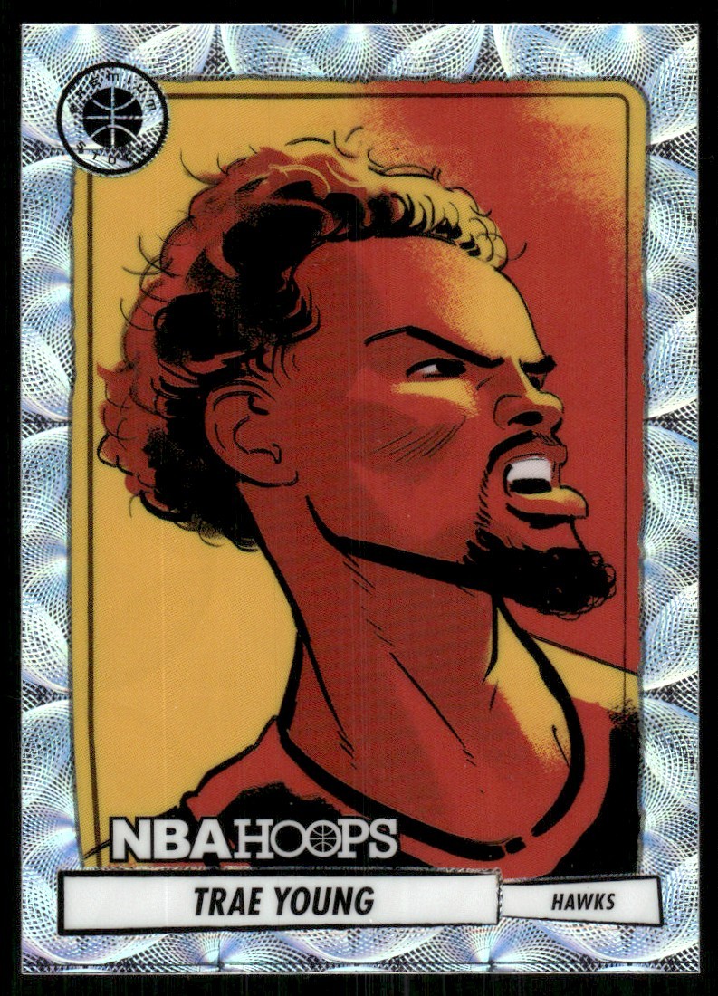 2023-24 Panini Hoops Premium Stock Scope Presentations Trae Young Atlanta Hawks