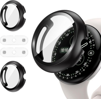 Charge-On Case for Pixel Watch 4 41mm 2 Pack Shockproof Bumper and Screen Guard