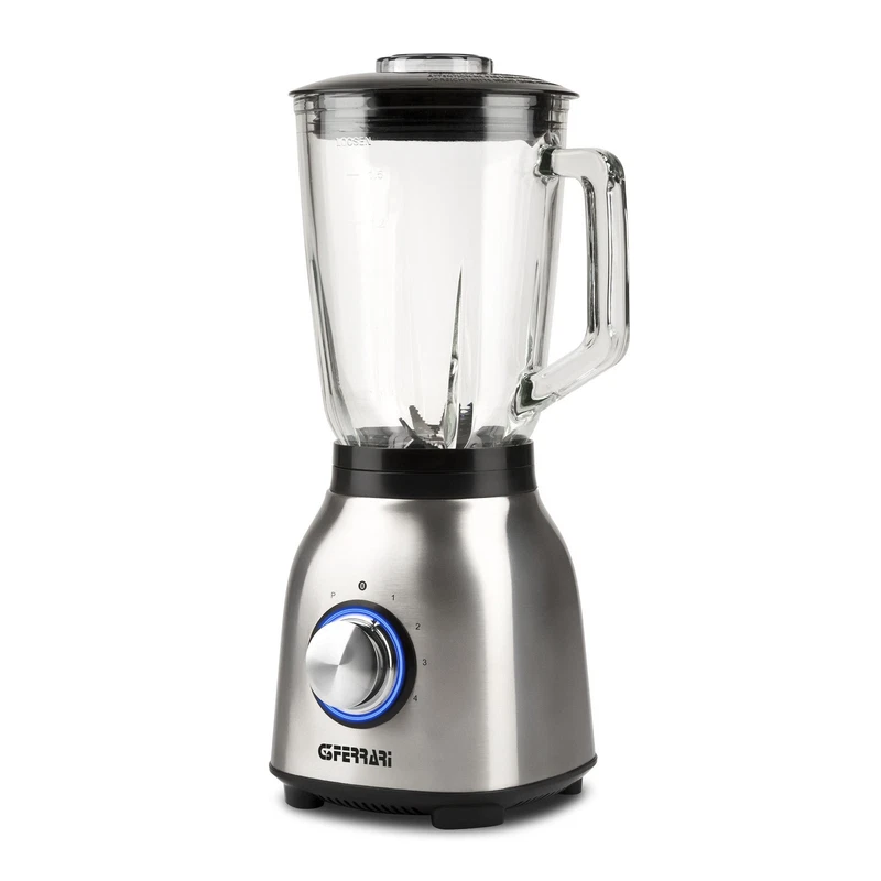 Frullatore Trita Ghiaccio SUPER POTENTE 1000 Watt con Bicchiere in Vetro 1,5 L