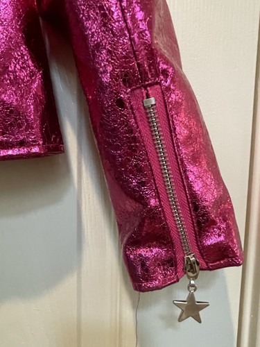 Lola & The Boys Hot Pink Hannah Montana’ish’Youth Jacket & Pleated Skirt Size 10 - Picture 5 of 18