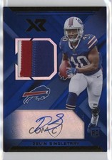 2019 Panini XR Rookie Swatch Auto Blue /49 Devin Singletary #RSA-37 Auto 07o4