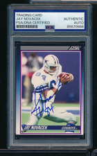 1990 Score Rookie & Traded Supplemental 11T Jay Novacek signed autograph PSA/DNA