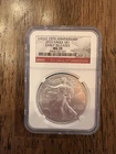 2011 American Silver Eagle NGC MS69 Early Release label 25th Anniversary Label