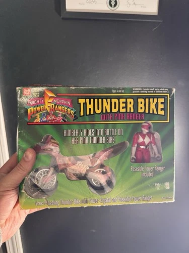 Vintage 1994 Bandai Mighty Morphin Power Rangers Thunder Bike Pink #2233 New