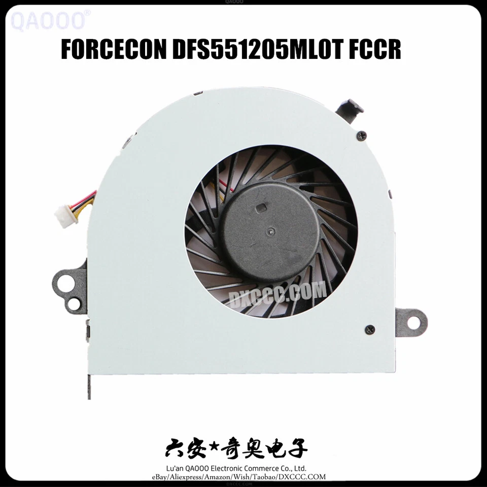 Toshiba C70 C70-A C70D-A C75 L75 L75D S70-A-10J CPU Cooling Fan FCCR - Image 2 of 4