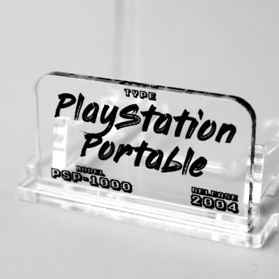 Ersatzgehäuse Für PSP 1000 - Transparentes Schwarz Mit Knöpfen & Schraubendrehern