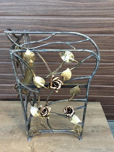 Bench Bench With Back Garden Bench Outdoor Furniture Metal Furniture Hand Forged - Picture 4 of 10