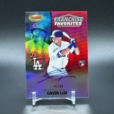 2020 Bowman’s Best Gavin Lux #'d /60 Rookie Auto Franchise Favorites RC Dodgers