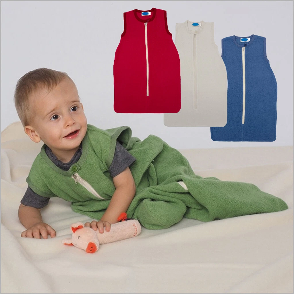 Fleece wearable top blanket sleep sack