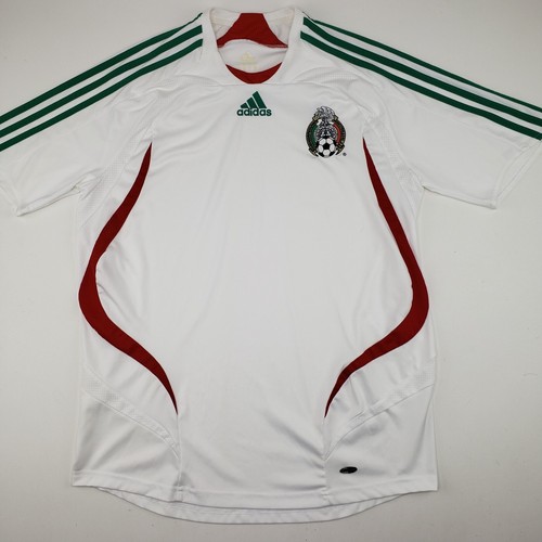 Vintage 2007-2008 Adidas Mexico Away Jersey Clima Cool Football Shirt Medium Y2K - 第 4/21 張圖片