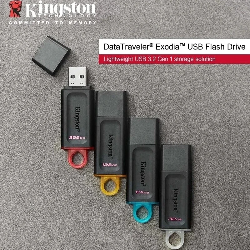 KINGSTON-Mini clé USB 128 haute vitesse, mémoire de 64 Go 256 Go 3.0 Go, DTX - Photo 2/4