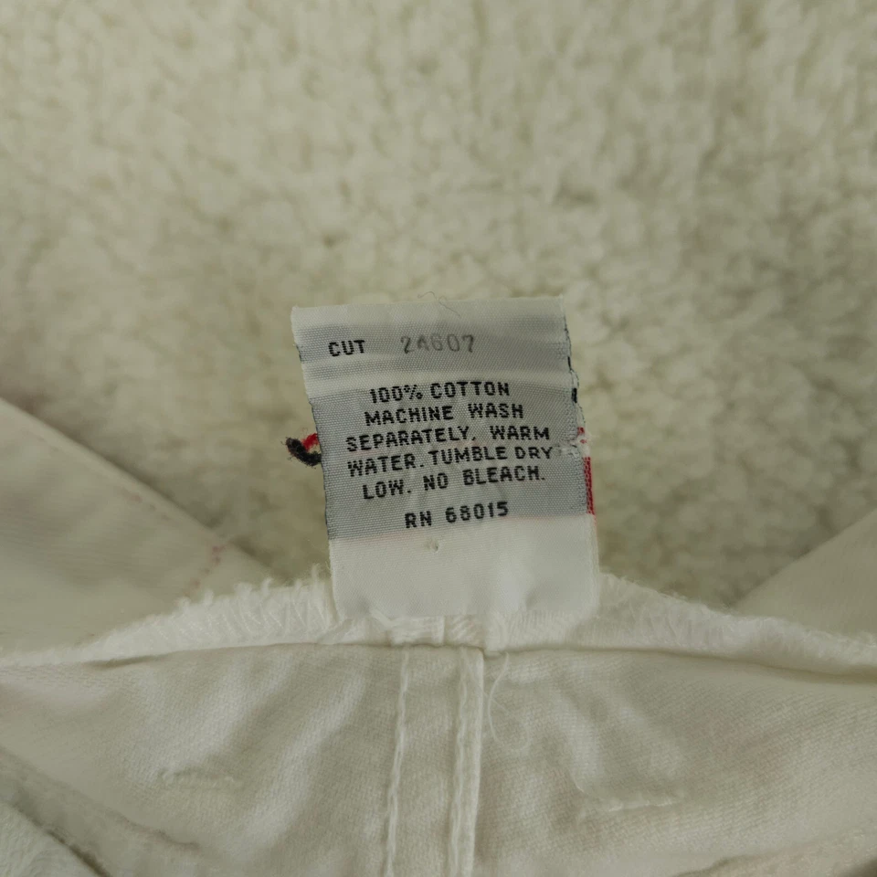 Vintage Bongo Jeans Womens 5 White Mom High Rise Tapered Leg Cotton Denim 90s * - Image 4 of 4