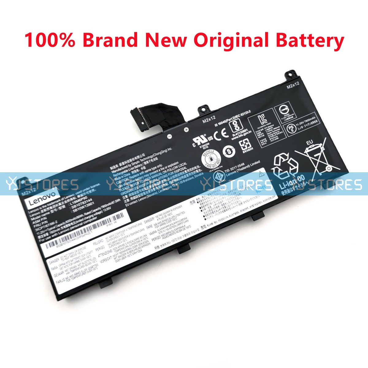 Genuine L18M6P90 L18C6P90 Battery for Lenovo ThinkPad P53 02DL028