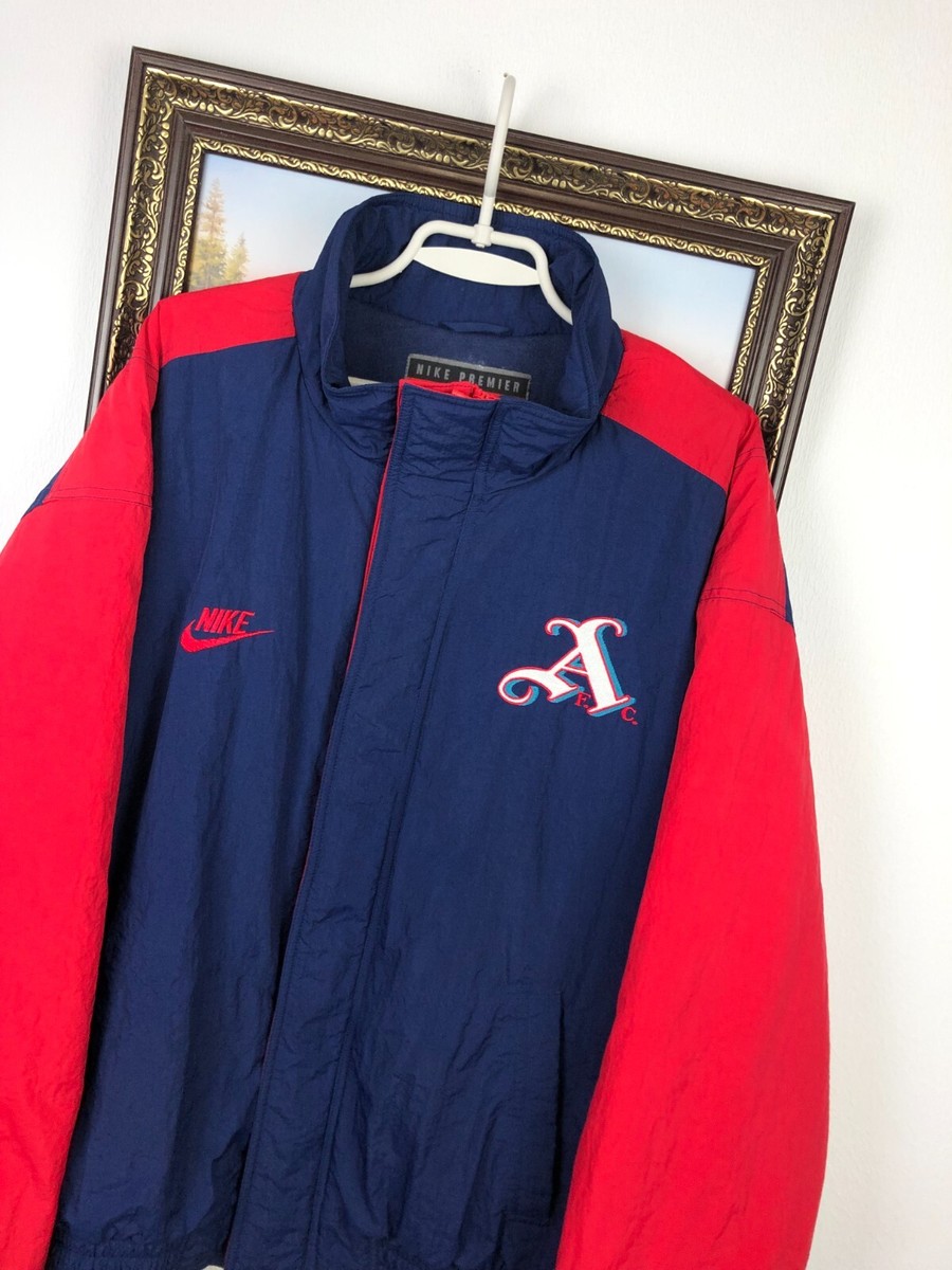 Arsenal Nike ジャケット バーガンディ Vintage Nike Arsenal Football Jacket Soccer Track Top