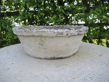 Grande vaso per piante da esposizione in terracotta gettato a mano vintage 14,5" (359)