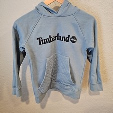 Timberland Kids Hoodie Quilted Front Pocket Size 10 Sage Green