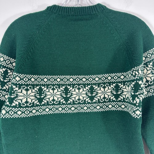 Vintage Vermont Originals Hand Crafted 100% Wool Crewneck Fair Isle Sweater - Picture 8 of 8
