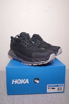 New with Box Hoka One One Kaha GORE-TEX Low Black Satellite Grey US 8.5 GTX