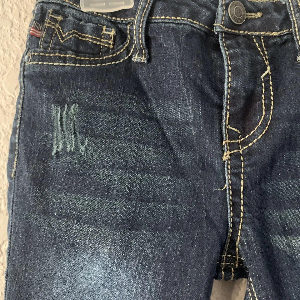 Pantalones de mezclilla ajustados VIGOSS the Jagger para niñas talla 4T lentejuelas doradas unicornio Foto 3 de 4