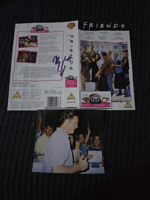 Matthew Perry Hand Signed VHS Friends Cover With Photo Proof Autograph 