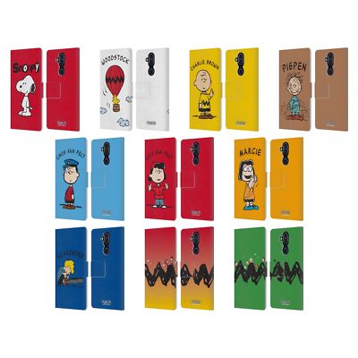 OFFICIAL PEANUTS CHARACTERS LEATHER BOOK WALLET CASE COVER FOR NOKIA PHONES