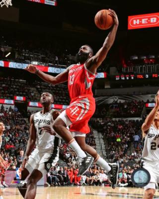 james harden signed basketball