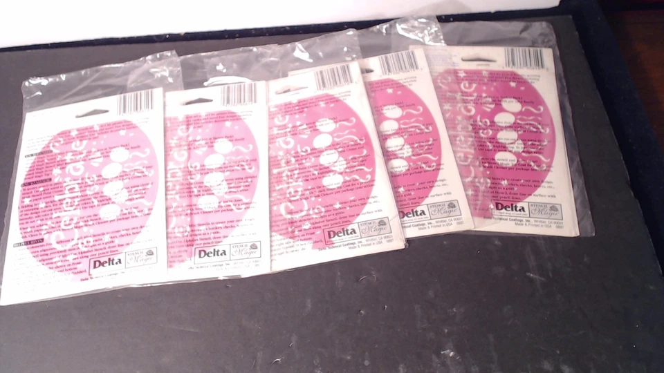 4 plantillas Delta nuevas en paquete mini diseño de celebración por Marie Browning 4 1/2" x 5 3/4" Foto 2 de 2