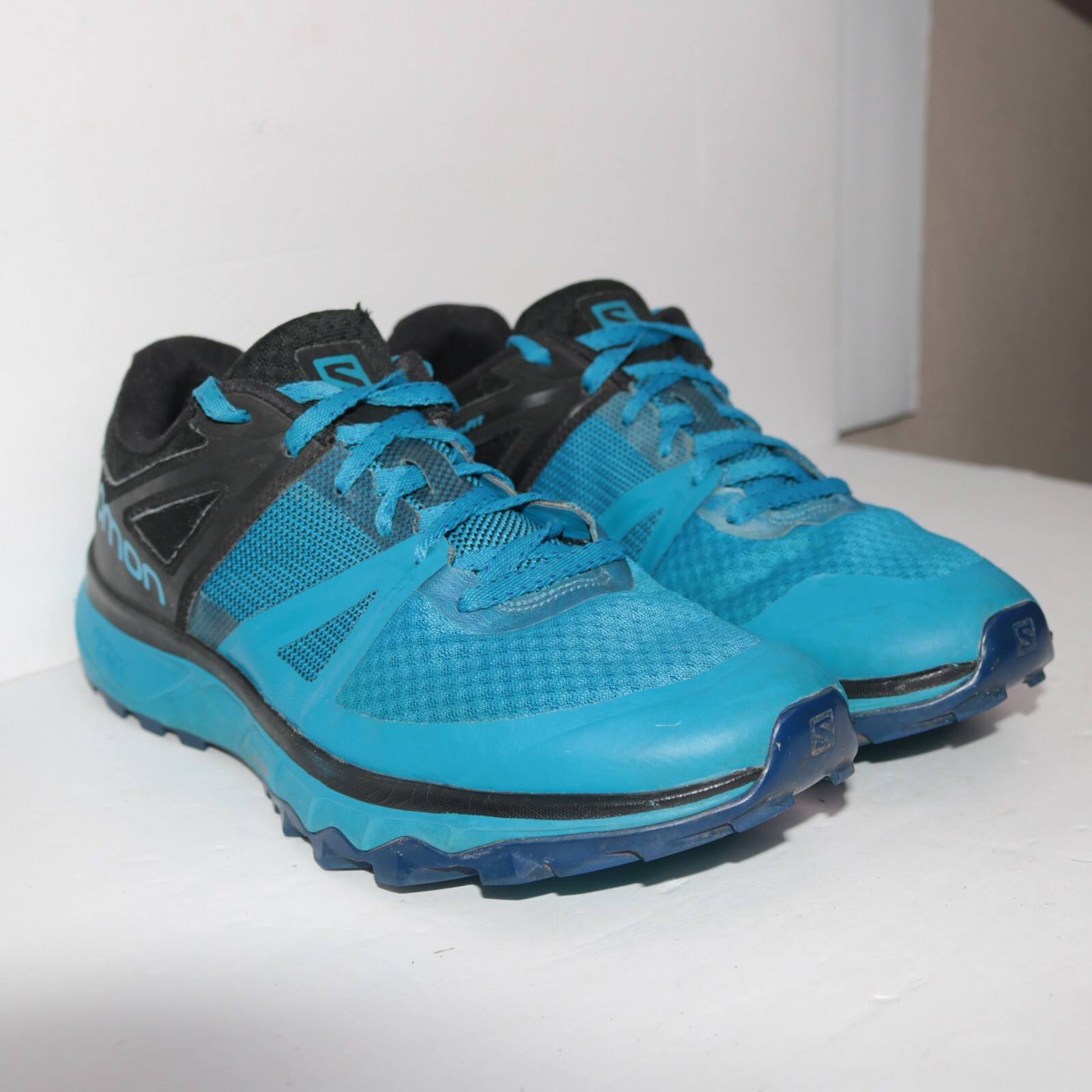 Scarpe da trekking Salomon Trailster Gtx uomo blu nere trail running taglia 10 404878