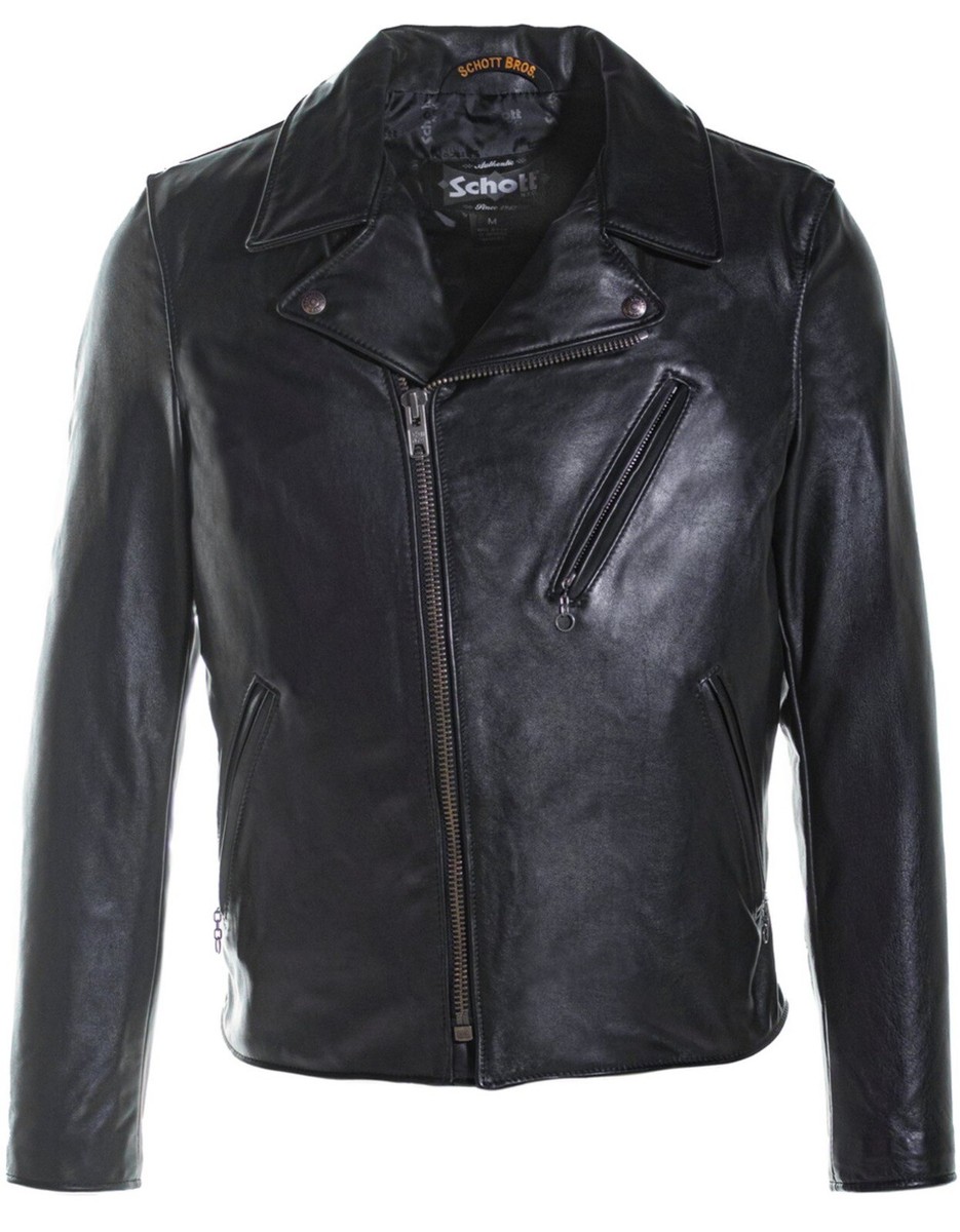 Schott Men's Light Weight Cowhide Motorcycle Jacket Style Schott Men's Light Weight Cowhide Motorcycle Jacket Style