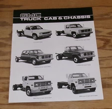 Original 1986 GMC Truck Cab & Chassis Sales Brochure 86 S-15 C K 2500 3500