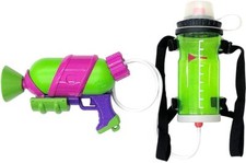 Splatoon 2 Splashooter Water Gun with Ink Tank Neon Green From Japan New