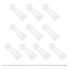 5.04" Easel Back, 10 Sets Plastic Picture Frame Back Stand with Screws, White