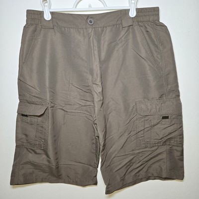 Mens Stanley Tools Utility Cargo Work Shorts Size Large 100% Nylon