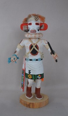 Vintage Hopi Kachina - White Bear - Gibson Talahytewa (1934) - 11 3/4'' Tall