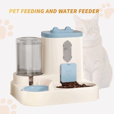 Distributeur Automatique Nourriture Eau Chat 2en1 Gravity Mangeoire Gamelle