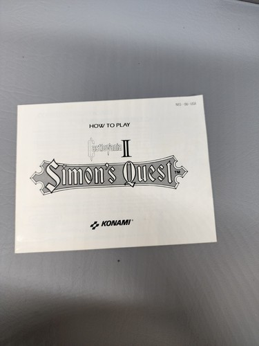 Authentic Complete In Box Castlevania II: Simon's Quest Nintendo NES 1988 - Bild 3 von 10