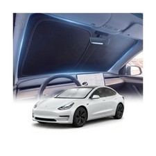 DMJN Front Windshield Sun Shade for Tesla New Model Y, Y  3 2017-2026 , Na...