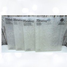 Anna Griffin HOLIDAY Stars Arch Festive Embossing Folders Lot of 4