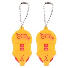 2Pcs Portable Golfs Scoring Machine Lightweight Yellow Plastic