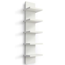 5 Tier Wall Shelf Unit Vertical Shelf Floating Storage Wall Shelf Decorative UK