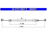 Handbremsseil Hinten Rechts FüR Peugeot 406 8B 8C 8E 95 Bis 04 ATE RFR RFV