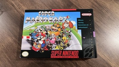 Super Mario Kart SNES Super Nintendo CIB Complete Authentic