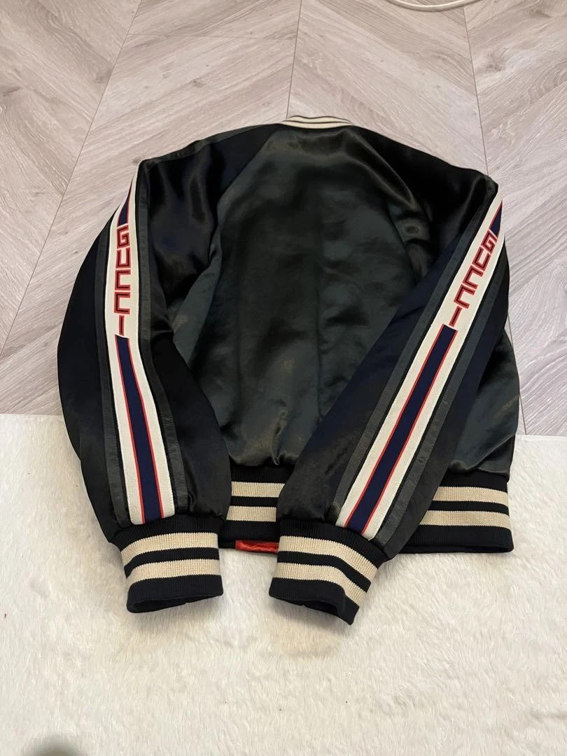 Gucci Giubbotto Bomber Reversibile Rosso Cachi Taglia 44 Usatoo